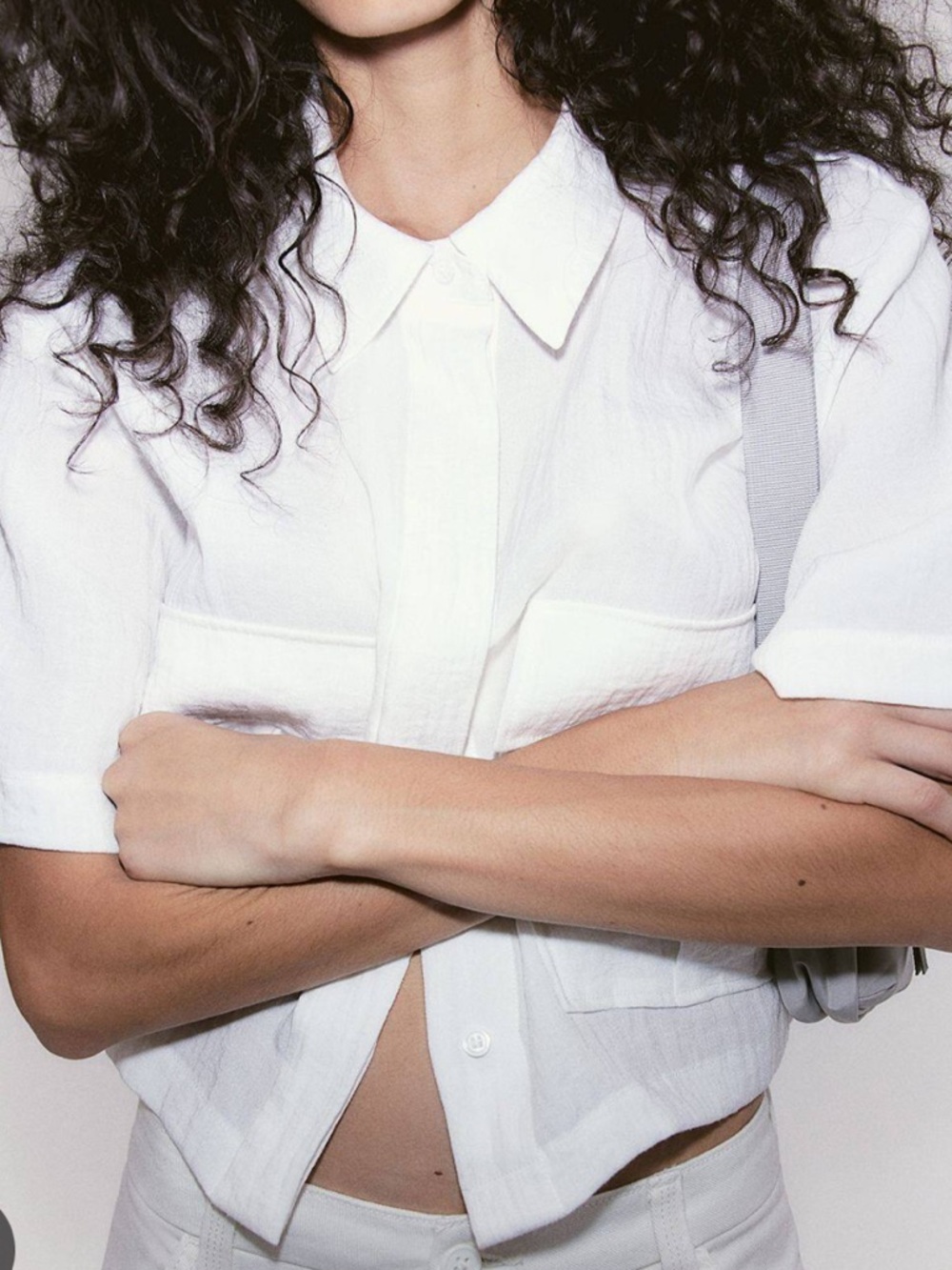 H&M Women's White Cargo shirt